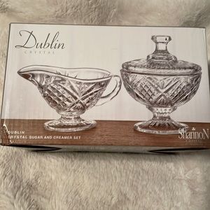 ⭐️Host Pick⭐️ Dublin Crystal Sugar and Creamer Set NIB